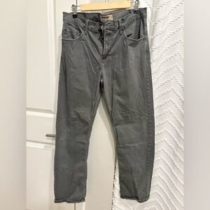 Wrangler Men's Charcoal Straight Jeans